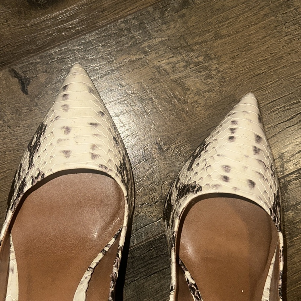 Steve Madden Proto Natural Snake Pointed Pumps Si… - image 5
